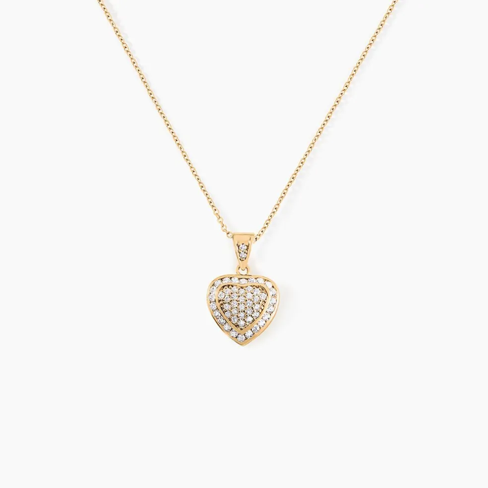 Collier Rhadijaae Plaqué Or Jaune Oxyde De Zirconium