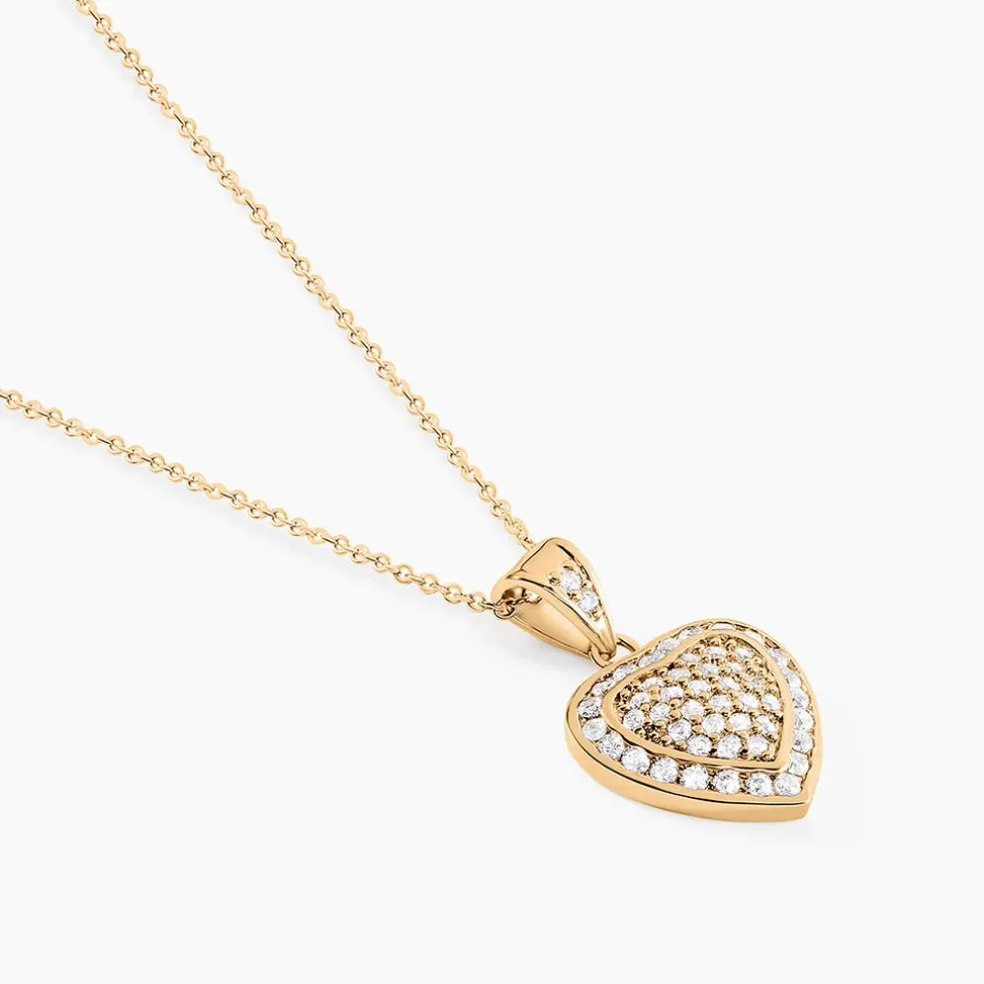 Collier Rhadijaae Plaqué Or Jaune Oxyde De Zirconium