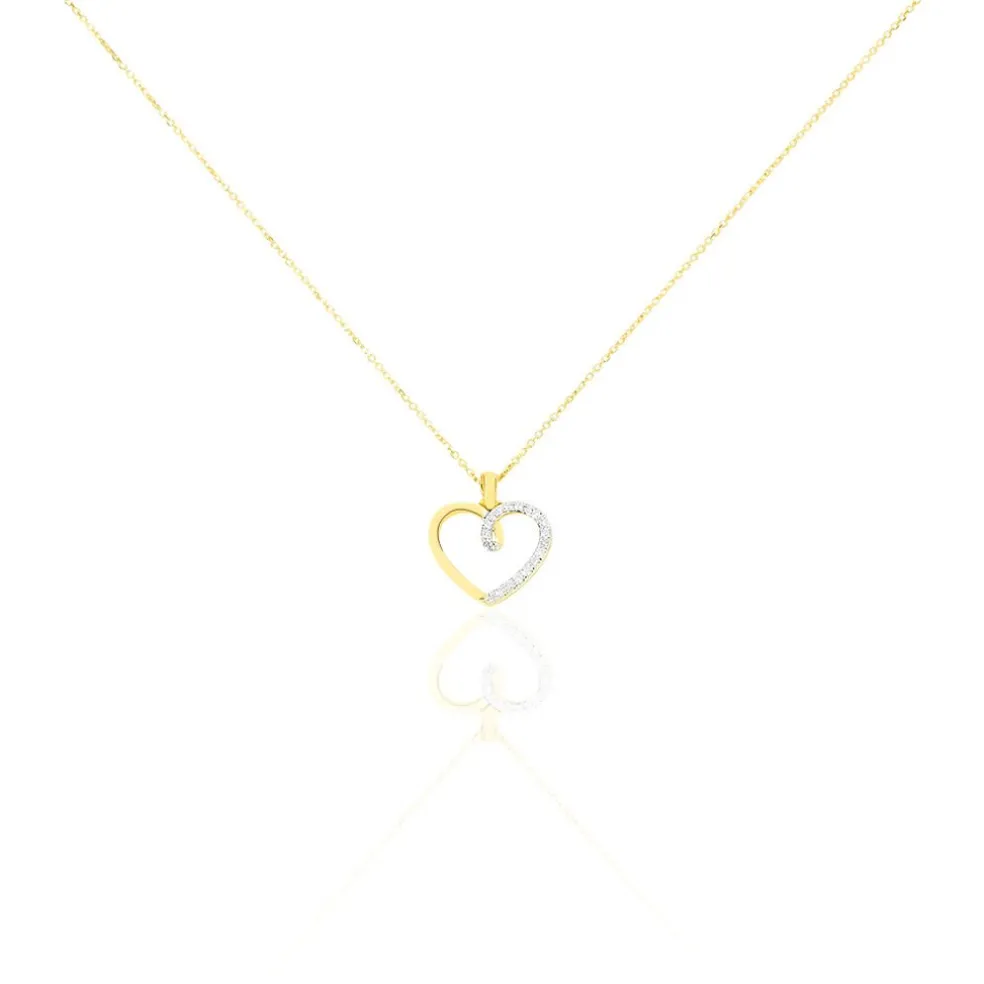Collier Rhodia Or Jaune Diamant