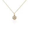 Collier Rhosyn Plaqué Or Jaune Oxyde De Zirconium