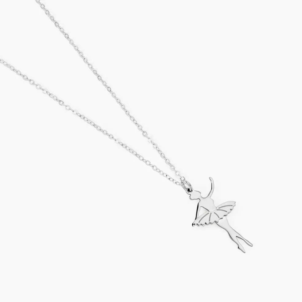 Collier Ritej Argent Blanc