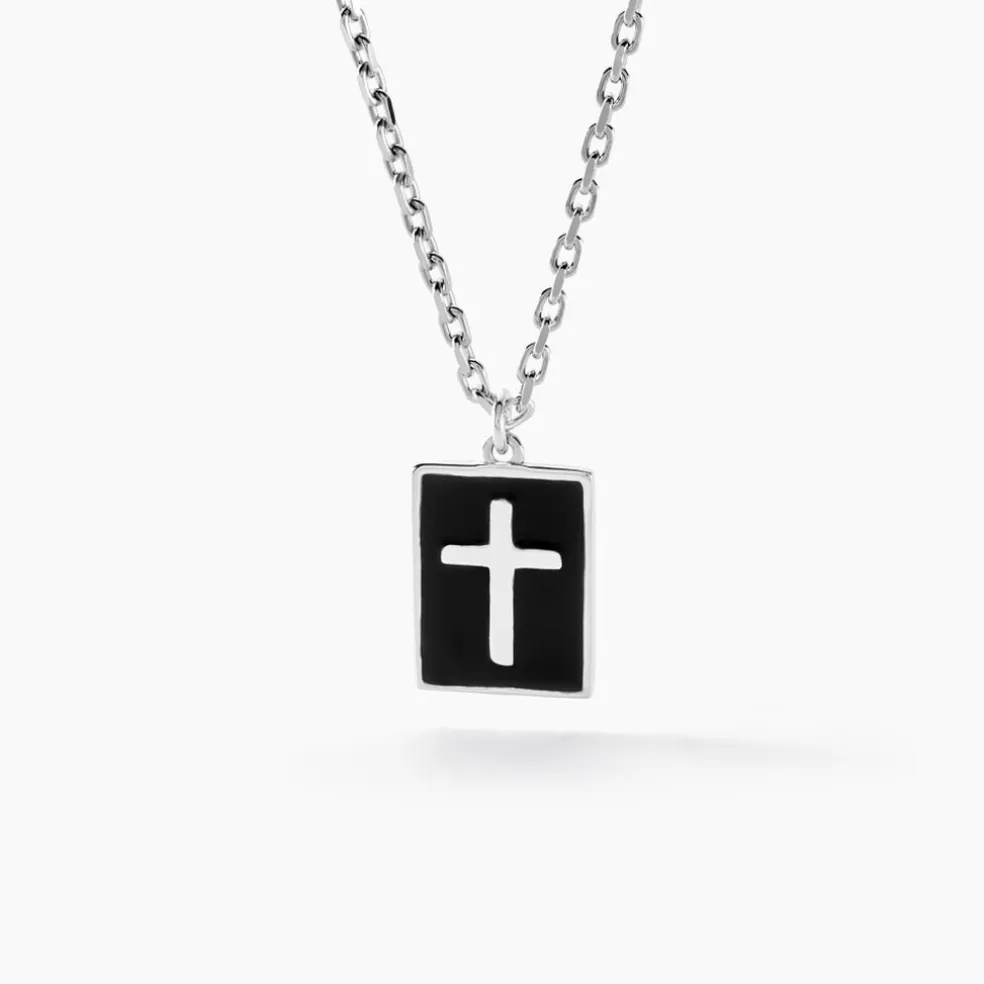 Collier Romaji Argent Blanc