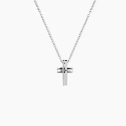 Collier Ruya Acier Blanc Oxyde De Zirconium