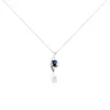 Collier Sagesse Or Blanc Saphir Et Diamant