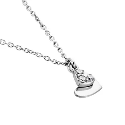 Collier Salli Argent Blanc Oxyde De Zirconium