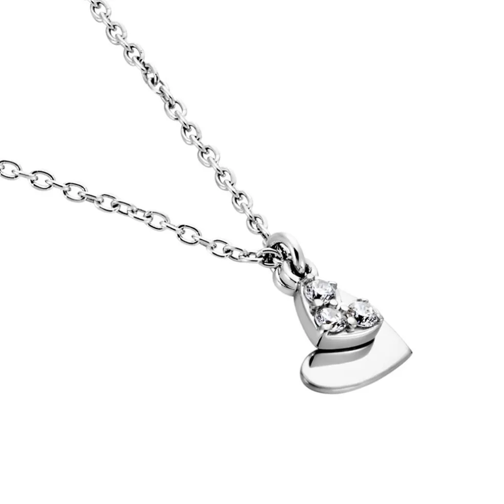 Collier Salli Argent Blanc Oxyde De Zirconium