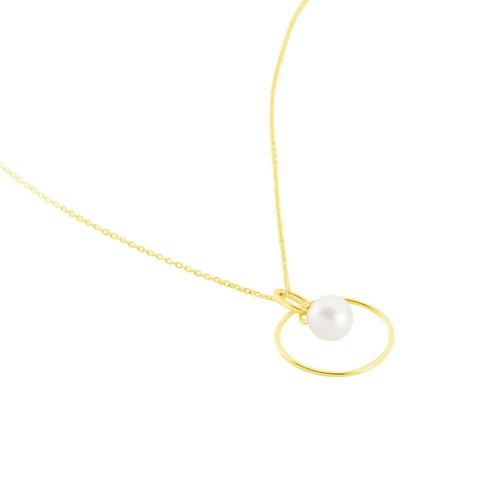 Collier Salvine Or Jaune Perle De Culture