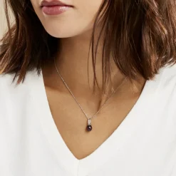 Collier Sara-luna Argent Blanc Perle De Culture Et Oxyde De Zirconium