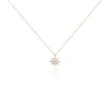 Collier Sarida Argent Rose Oxyde De Zirconium