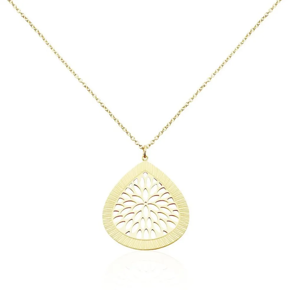Collier Sautoir Acier Doré Iwona