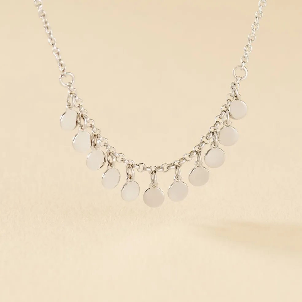 Collier Savahna Argent Blanc