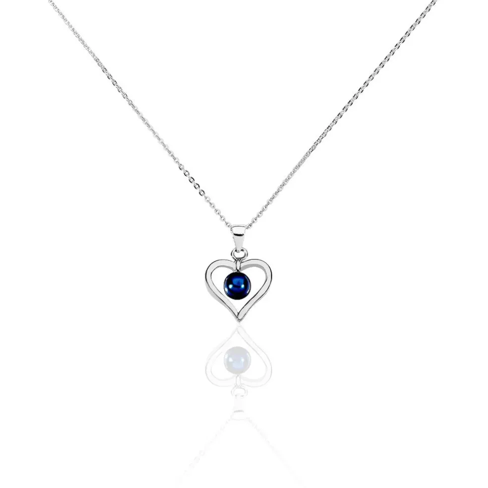 Collier Saynaae Argent Blanc Perle De Culture