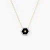 Collier Servius Or Jaune Oxyde De Zirconium