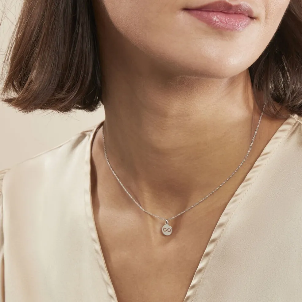 Collier Shereen Argent Blanc