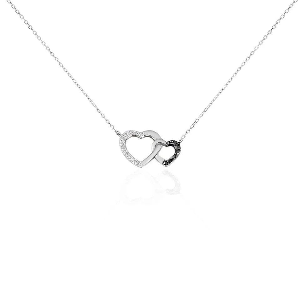 Collier Silana Or Blanc Diamant
