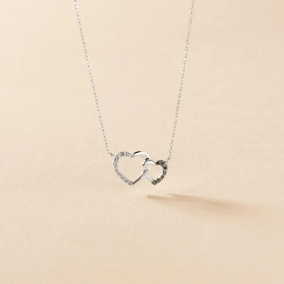 Collier Silana Or Blanc Diamant