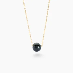 Collier Sissy Or Jaune Perle De Culture