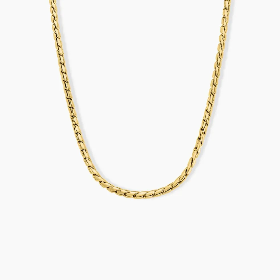 Collier Sloane Acier Jaune