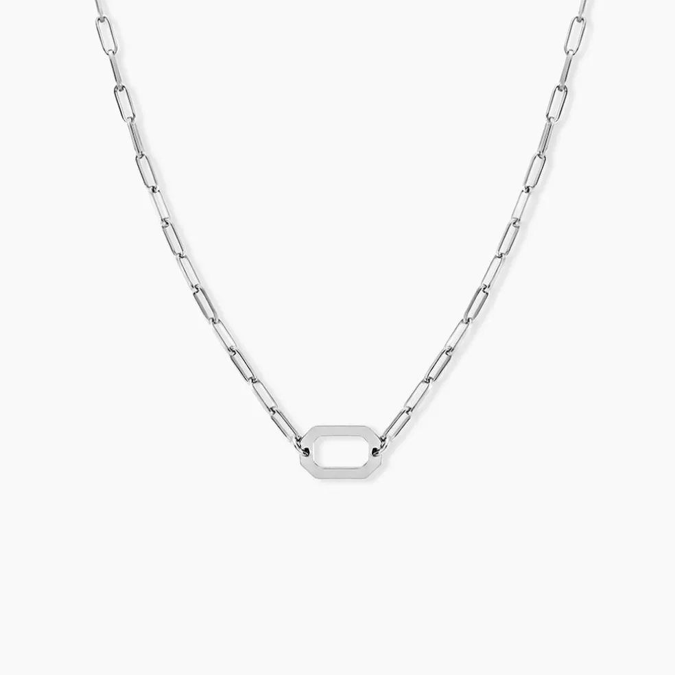 Collier Soho Argent Blanc