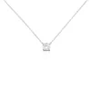 Collier Solitaire Victoria Platine Blanc Diamant