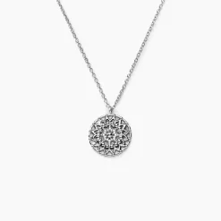 Collier Sophina Argent Blanc