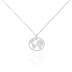 Collier Soukaina Argent Blanc