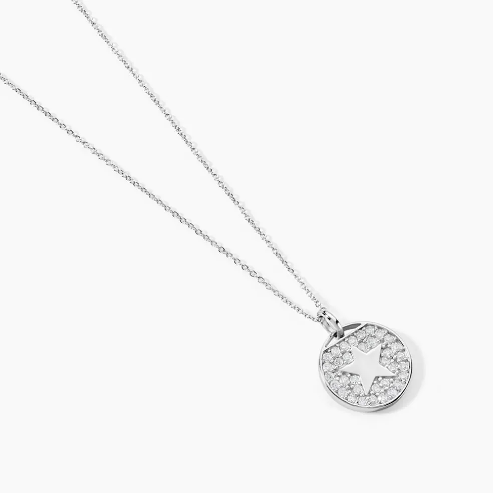 Collier Souria Argent Blanc Oxyde De Zirconium