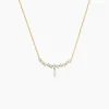 Collier Sparkle Or Jaune Oxyde De Zirconium