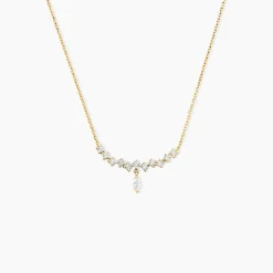 Collier Sparkle Or Jaune Oxyde De Zirconium