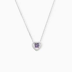 Collier Suzon Argent Blanc Oxyde De Zirconium