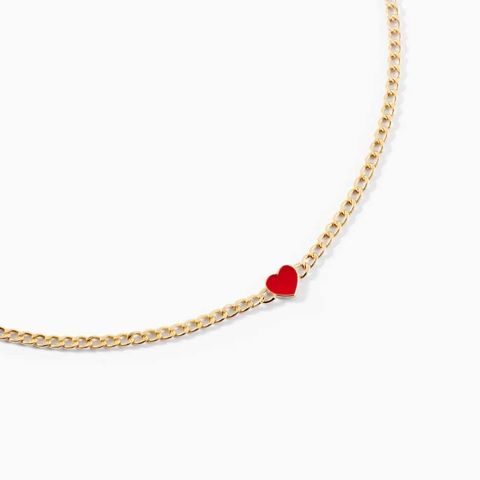Collier Sweetheart Or Jaune