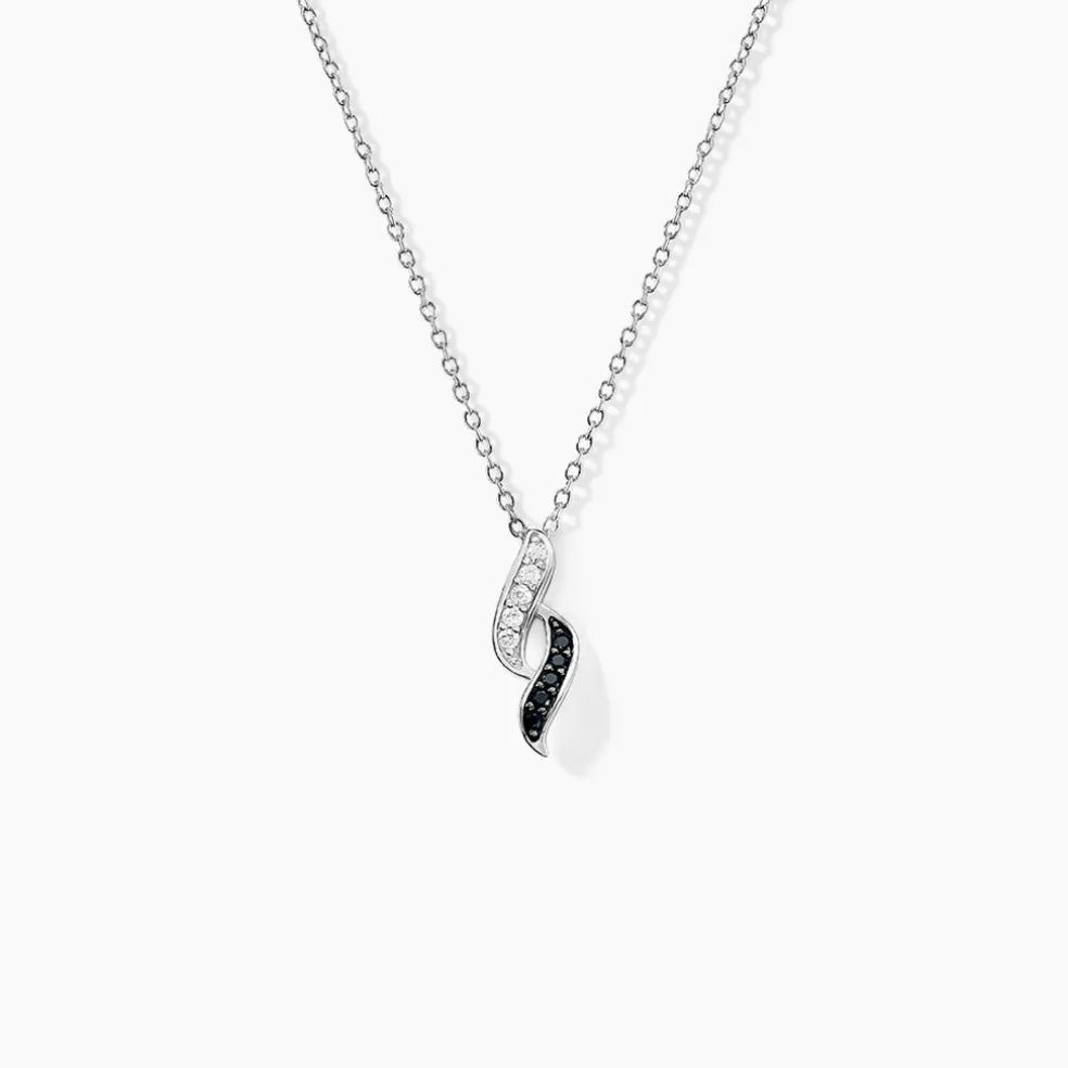 Collier Sylvie Argent Blanc Oxyde De Zirconium