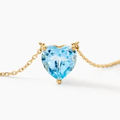 Collier Tender Love Or Jaune Topaze