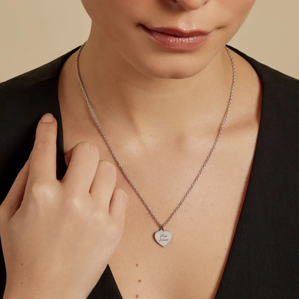 Collier Tiffen Argent Blanc