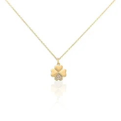 Collier Timotha Plaqué Or Jaune Oxyde De Zirconium