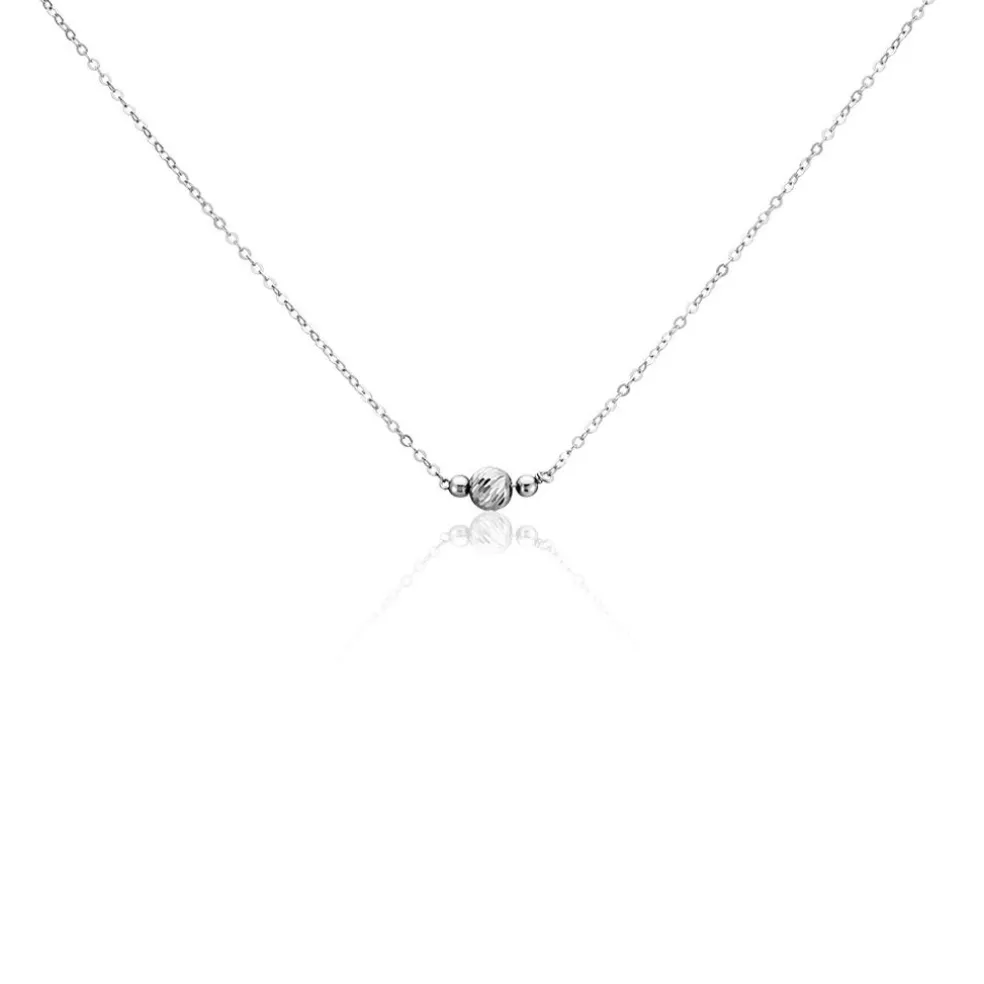 Collier Tolly Argent Blanc