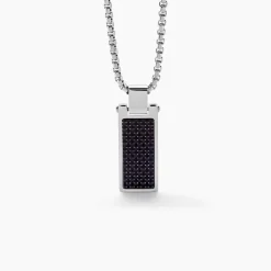 Collier Tornio Acier Blanc