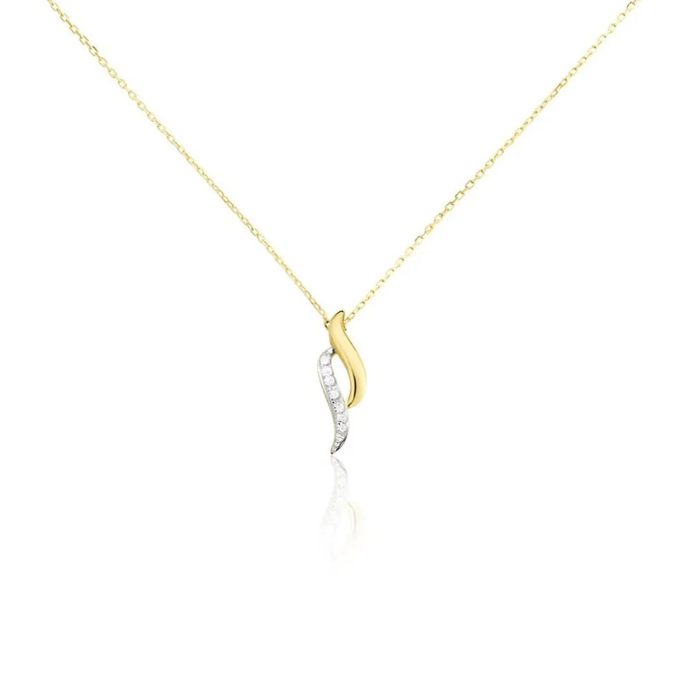 Collier Tylane Or Jaune Diamant