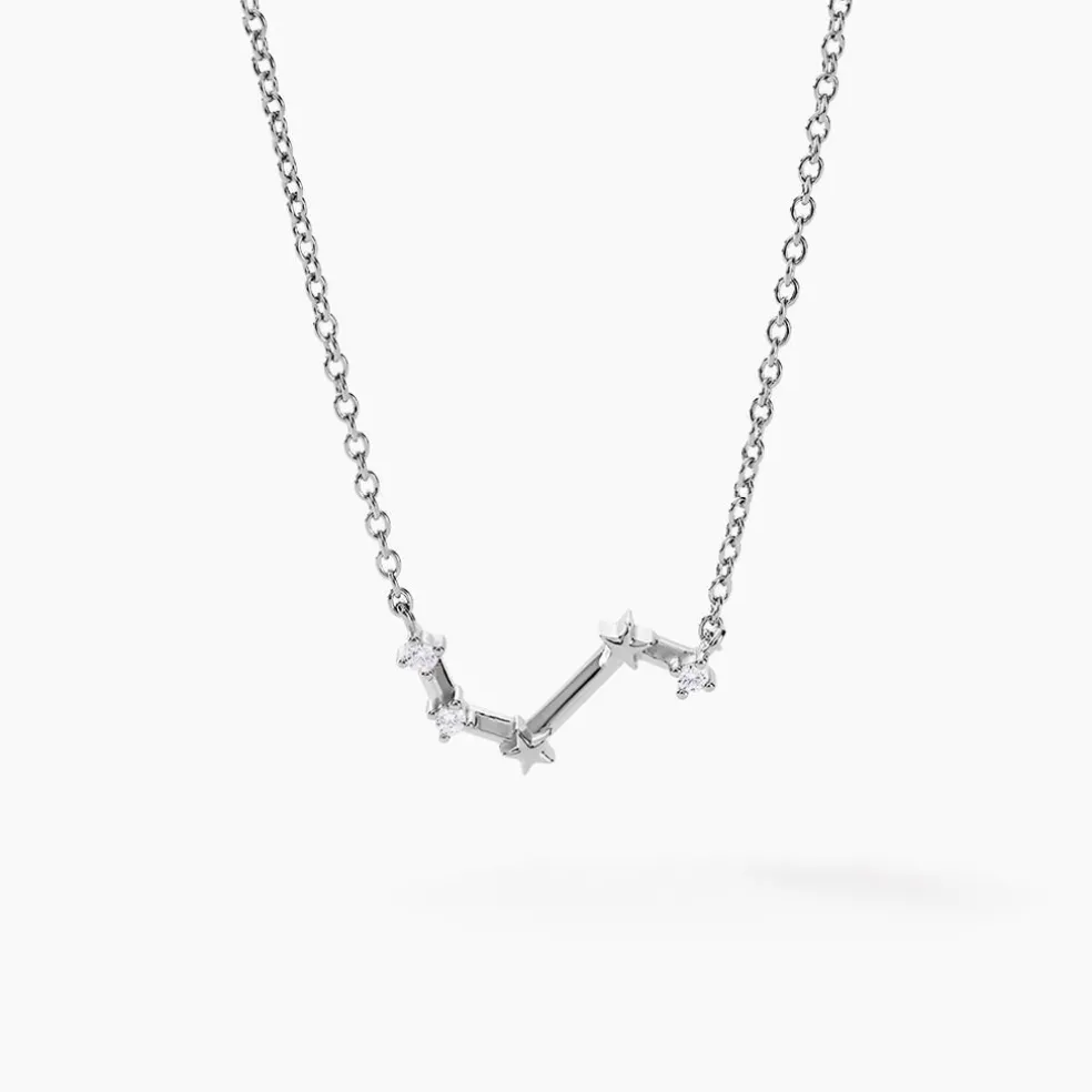 Collier Vega Argent Blanc Oxyde De Zirconium