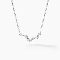 Collier Vega Argent Blanc Oxyde De Zirconium