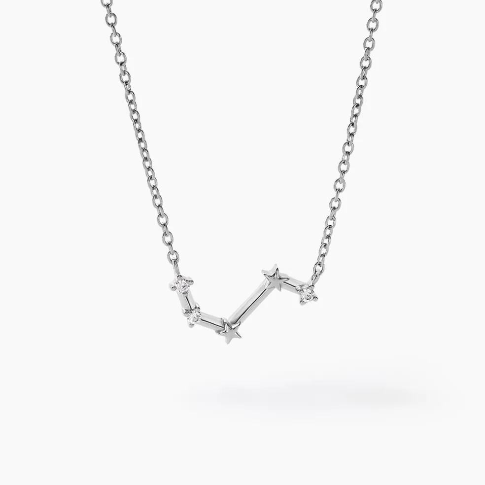 Collier Vega Argent Blanc Oxyde De Zirconium