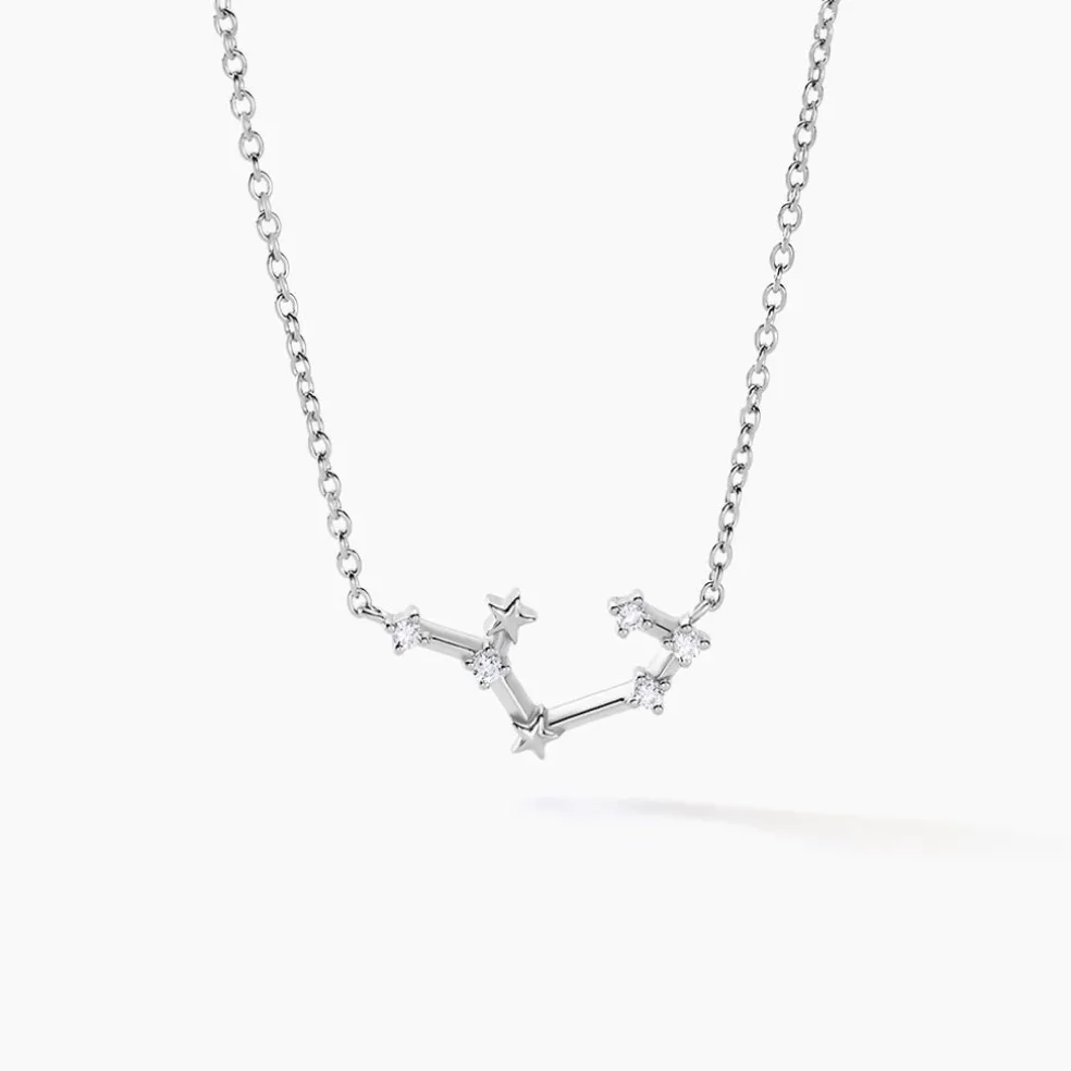 Collier Vega Argent Blanc Oxyde De Zirconium