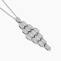 Collier Versailles Argent Blanc Oxyde De Zirconium