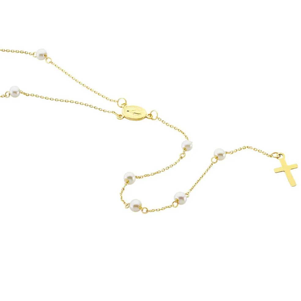 Collier Vesta Or Jaune Perle De Culture