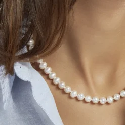 Collier Vincilia Or Jaune Perle De Culture