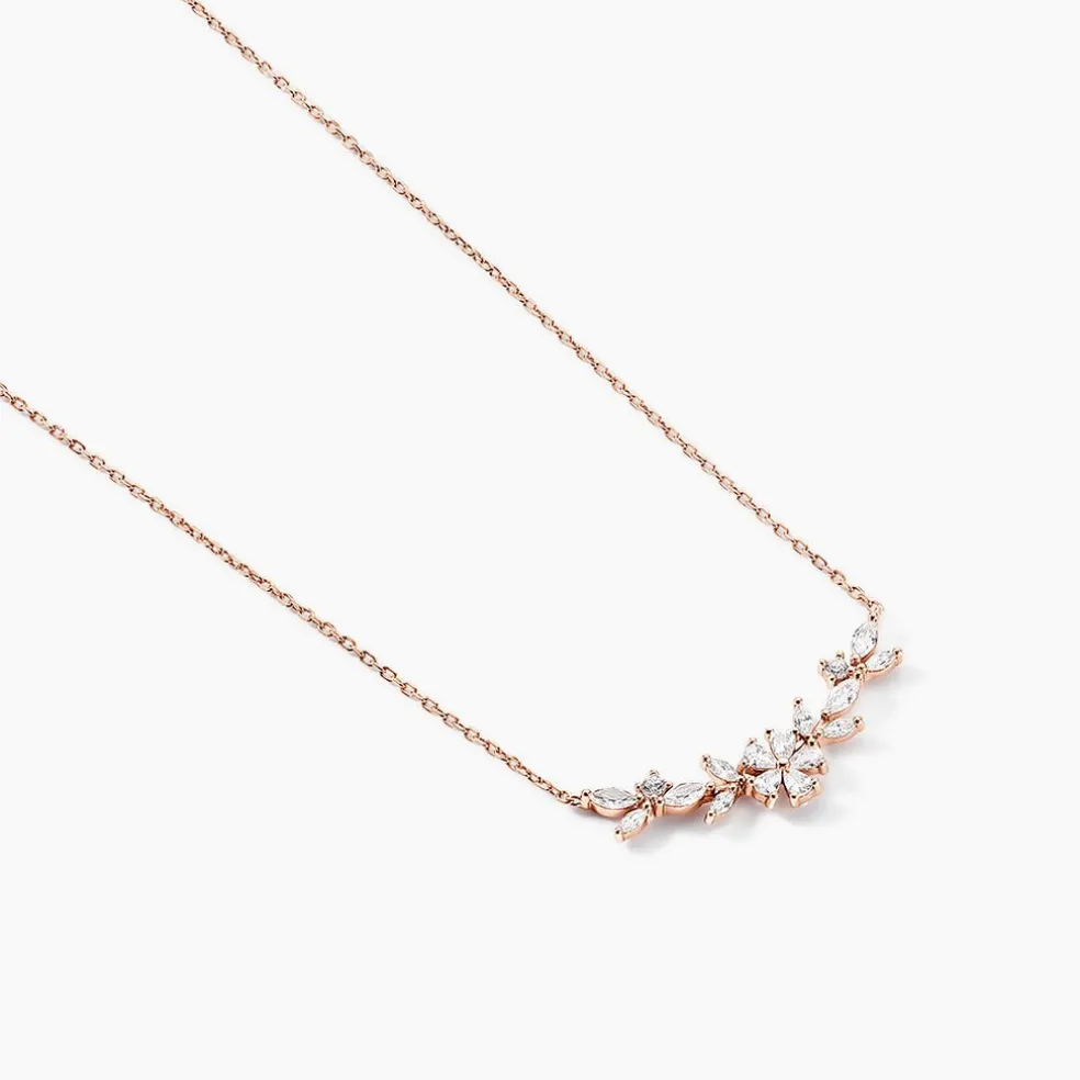 Collier Wanda Argent Rose Oxyde De Zirconium
