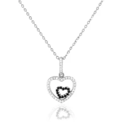 Collier Yelin Argent Blanc Oxyde De Zirconium