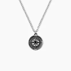 Collier Yoan Acier Blanc
