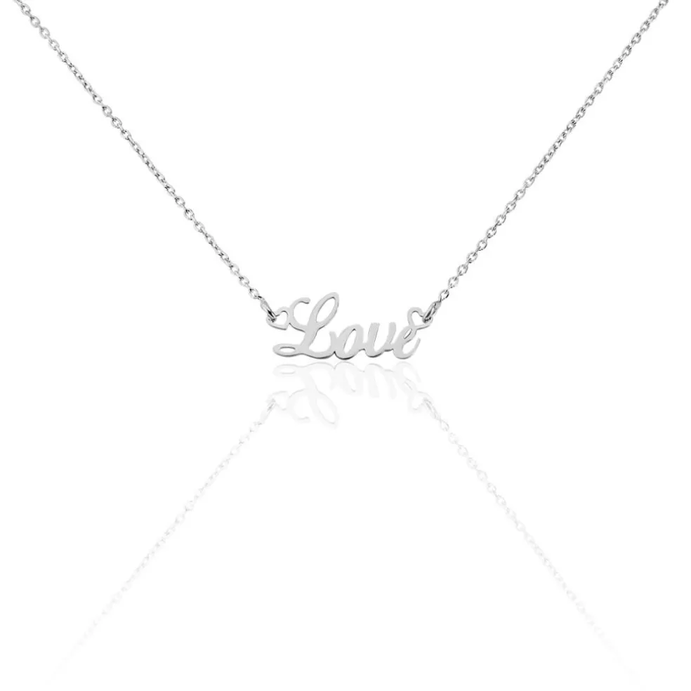Collier Yuki Argent Blanc