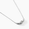 Collier Zachary Or Blanc Diamant Synthétique